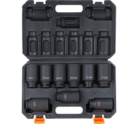 Изображение товара Набор головок ударных 1/2"DR, 9 шт, 29-38 мм, пласт. кейс Airline ATAS406