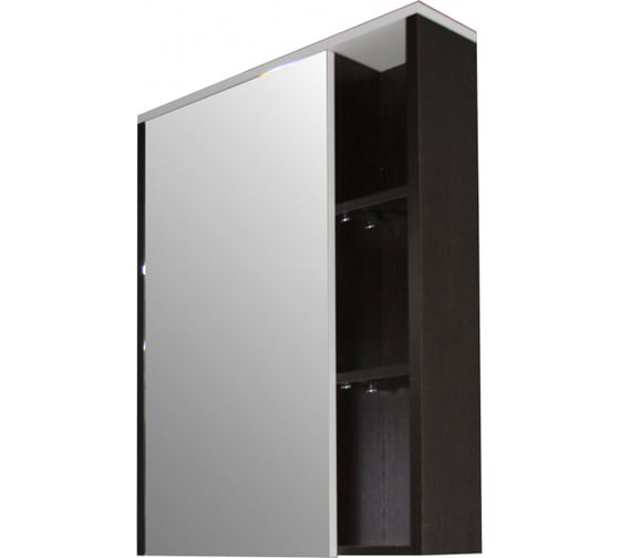 Изображение товара Навесной шкаф Mixline БОСКО-65 с зеркалом, белый/венге, ПВХ 522472