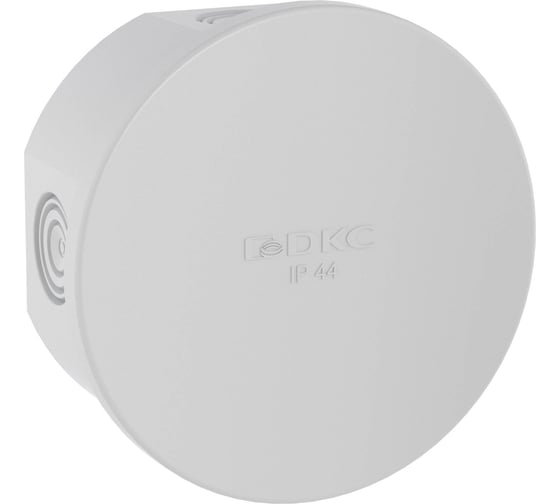 Изображение товара Коробка ответвительная DKC с 4 кабельными вводами д.20мм, IP44, д.80х40мм 1 ШТ 53600DIY