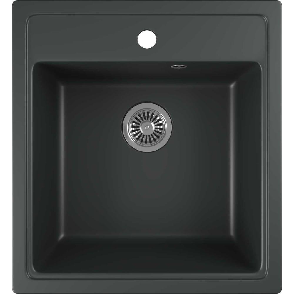 Изображение товара Кухонная мойка GreenStone антрацит GRS-01-343 врезная искусственный мрамор