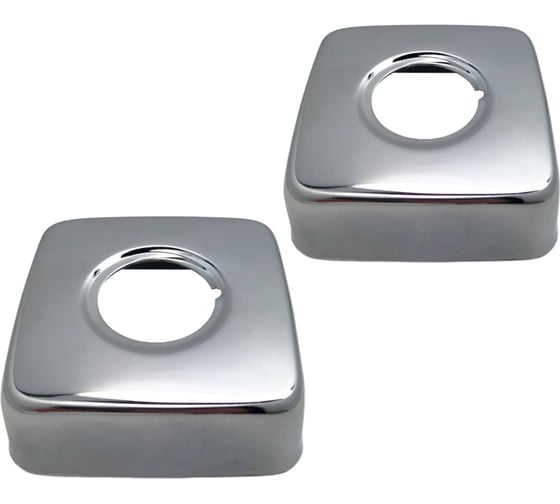 Изображение товара Чашка декоративная отражатель MasterProf 3/4", 60x25x20 мм, квадрат, нерж, хром, 2 шт ТД.030803.2