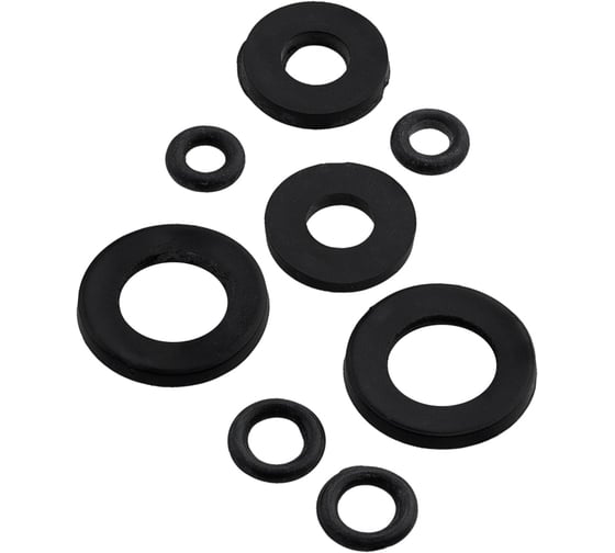 Изображение товара Набор сантехнических прокладок для гибкой подводки MasterProf (2 + 2 + 2 + 2 шт.) ИС.131924