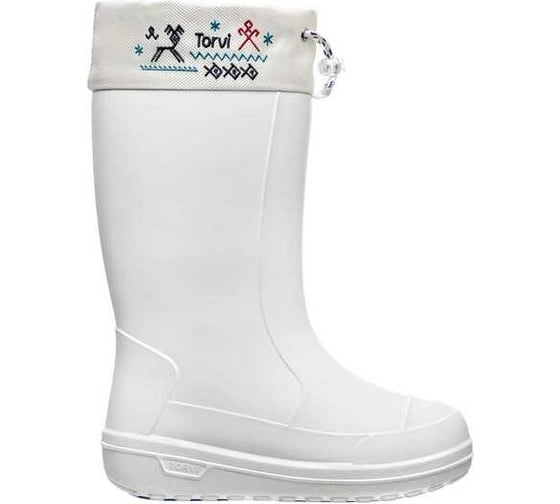 Изображение товара Женские сапоги с манжетой и меховым утеплителем TORVI ОНЕГА, белые, р.36 CBJ05T4036