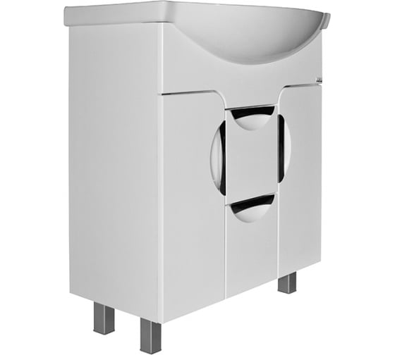 Изображение товара Тумба для ванной комнаты Mixline КАССИОПЕЯ-75 под умывальник Элеганс-75 ПВХ 529563