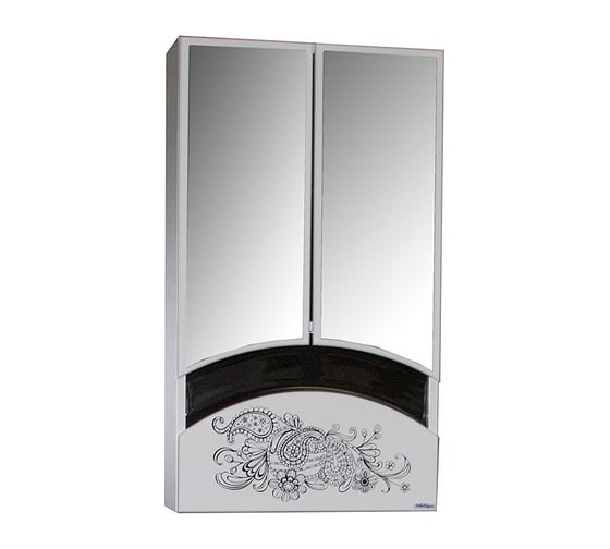 Изображение товара Навесной шкаф Mixline РАДУГА-46 цветы, белый, без подсветки 528042