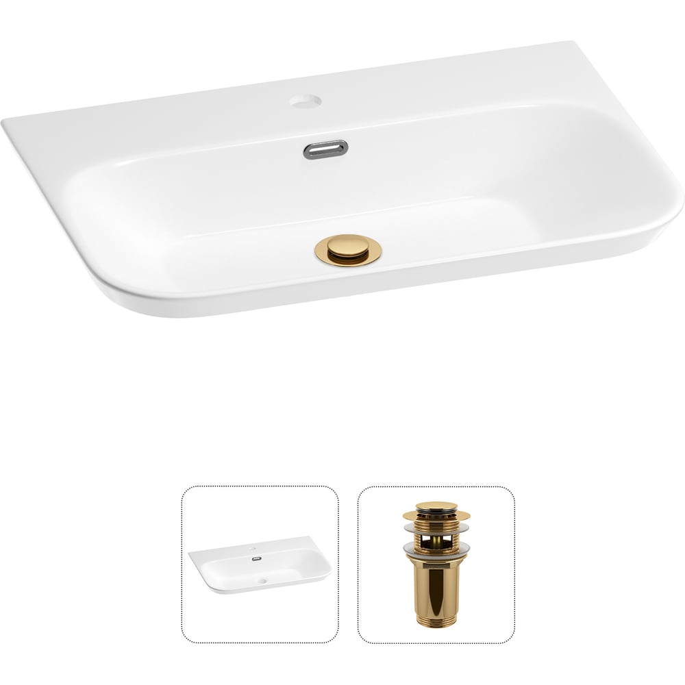 Изображение товара Подвесная раковина для ванной комнаты Wellsee Éclatant 2.0 650x450 мм белая