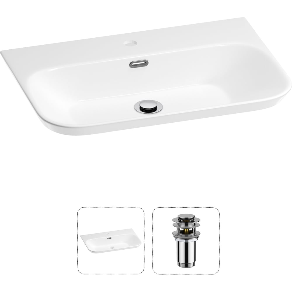 Изображение товара Подвесная раковина для ванной комнаты Wellsee Éclatant 2.0 650 мм