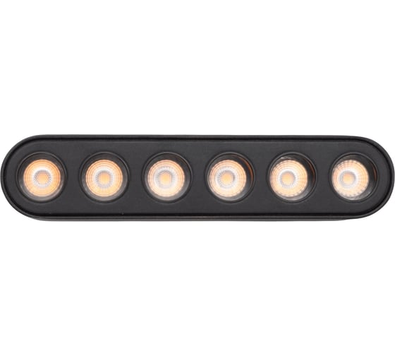 Изображение товара Трековый светодиодный светильник Jazzway MTR16 1206 6Вт 3000K spot 36 град BL (чёрный) IP20 низковольтный 5056251