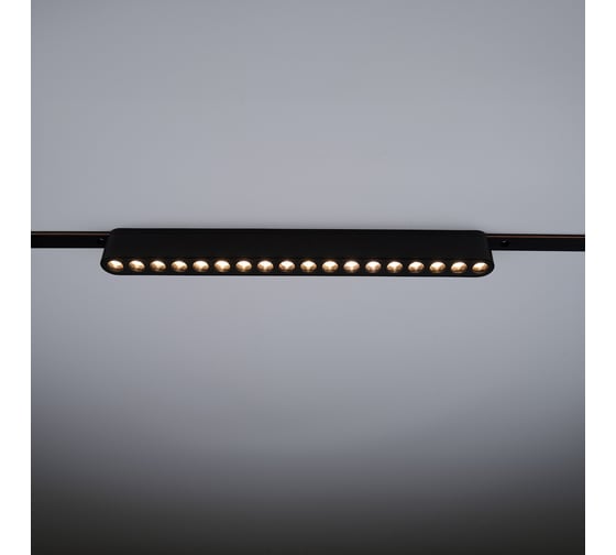 Изображение товара Трековый светодиодный светильник Jazzway MTR16 1218 18Вт 3000K spot 36 град BL (чёрный) IP20 низковольтный 5056336