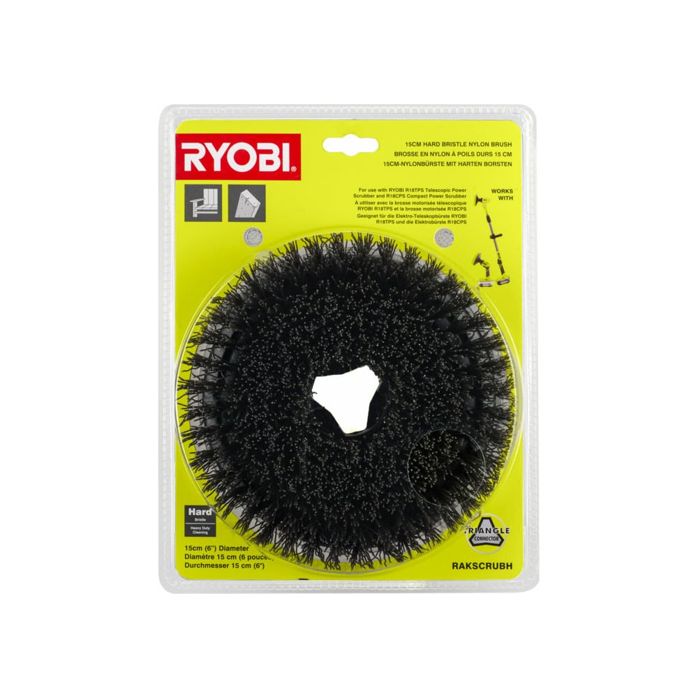 Жесткая щетка Ryobi универсальная щетка для сетевой мойки высокого давления ryobi