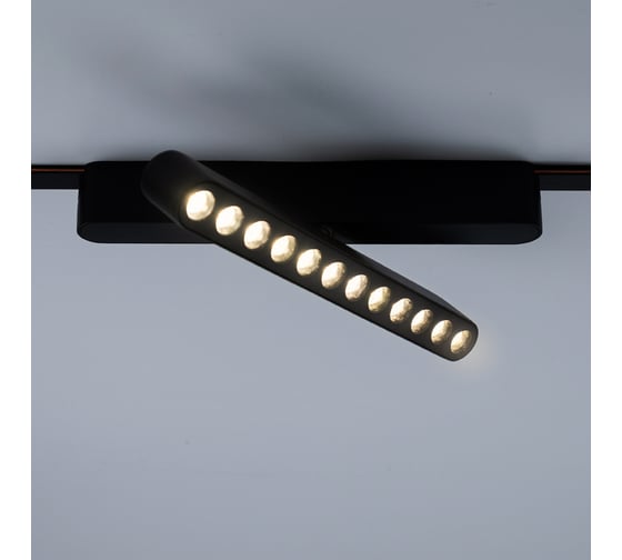 Изображение товара Трековый светодиодный светильник Jazzway MTR16 1312R 12Вт 4000K spot 36 град BL (чёрный) IP20 низковольтный 5057012