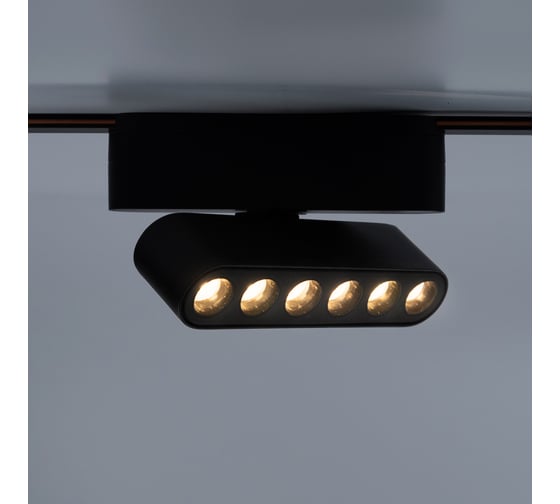 Изображение товара Трековый светодиодный светильник Jazzway MTR16 1306R 6Вт 4000K spot 36 град BL (чёрный) IP20 низковольтный 5056978