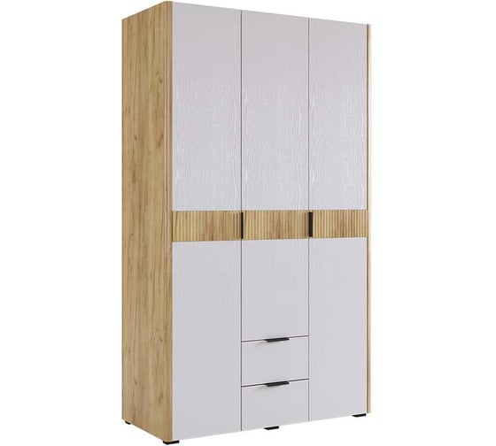 Изображение товара Шкаф трехдверный Адам дуб крафт золотой/белое дерево MSA-04.2563