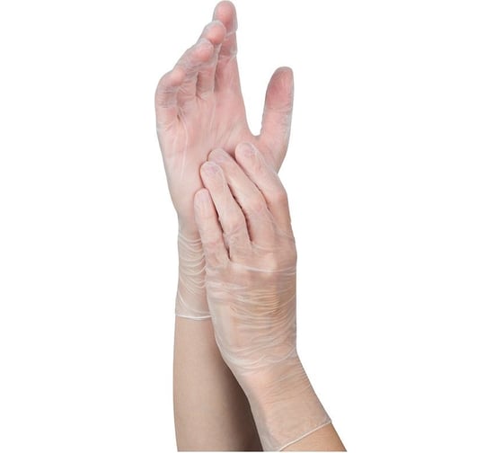 Изображение товара Виниловые неопудренные перчатки Рыжий кот, размер L, 10 шт. 008342