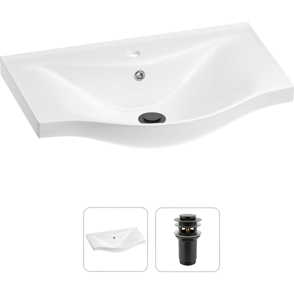 Изображение товара Раковина для ванной Wellsee Bisou 2 в 1 202011420