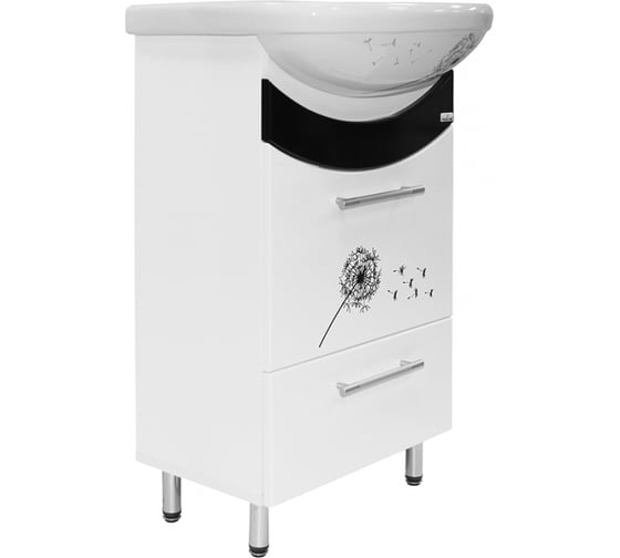 Изображение товара Тумба для ванной комнаты Mixline РАДУГА-52 одуванчик, под умывальник Альфана-52 528024