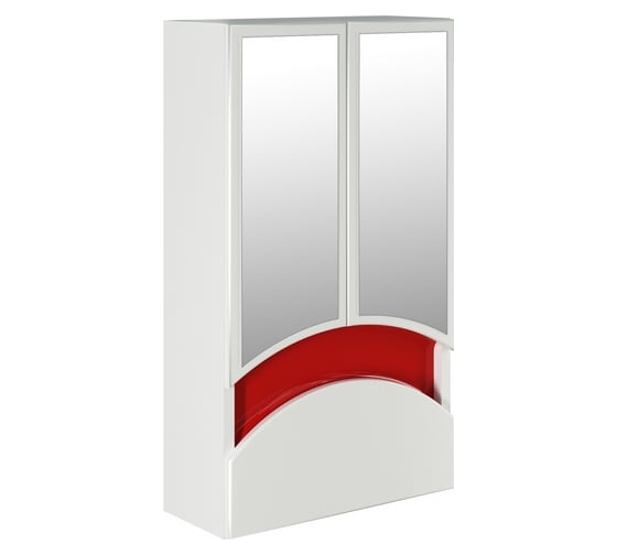 Изображение товара Навесной шкаф Mixline РАДУГА-46 красный, без подсветки 522475
