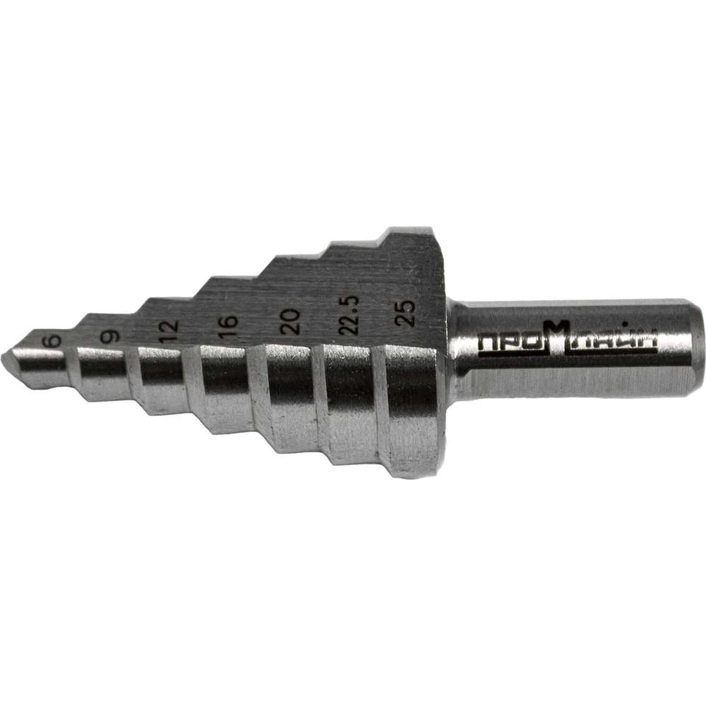 Изображение товара Сверло ступенчатое по металлу 6-25 мм HSS Промлайн ПЛ080607_z024