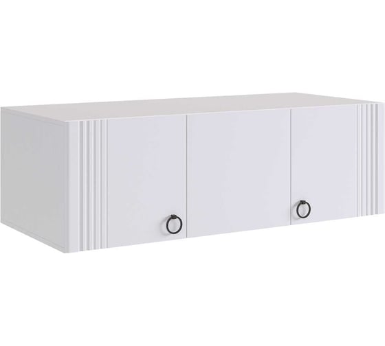 Изображение товара Антресоль трехдверная Ева 117.01 белое дерево/белый матовый UL.117-M.104.01.3101