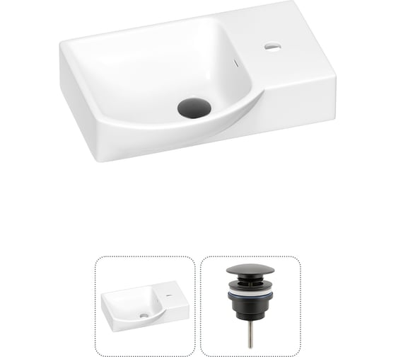 Изображение товара Раковина для ванной Wellsee WC Area в наборе 2 в 1 202011580
