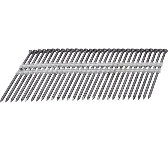 Изображение товара Гвозди реечные Pegas pneumatic Pegas 21 градус кольцевая накатка, уп. 2100 шт., 3,1x90 мм 1242