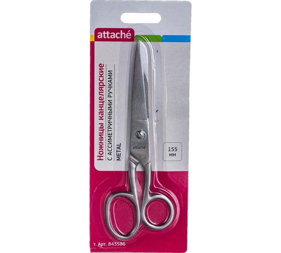 Изображение товара Ножницы Attache Metal 155 мм, цельнометаллические, остроконечные 843586