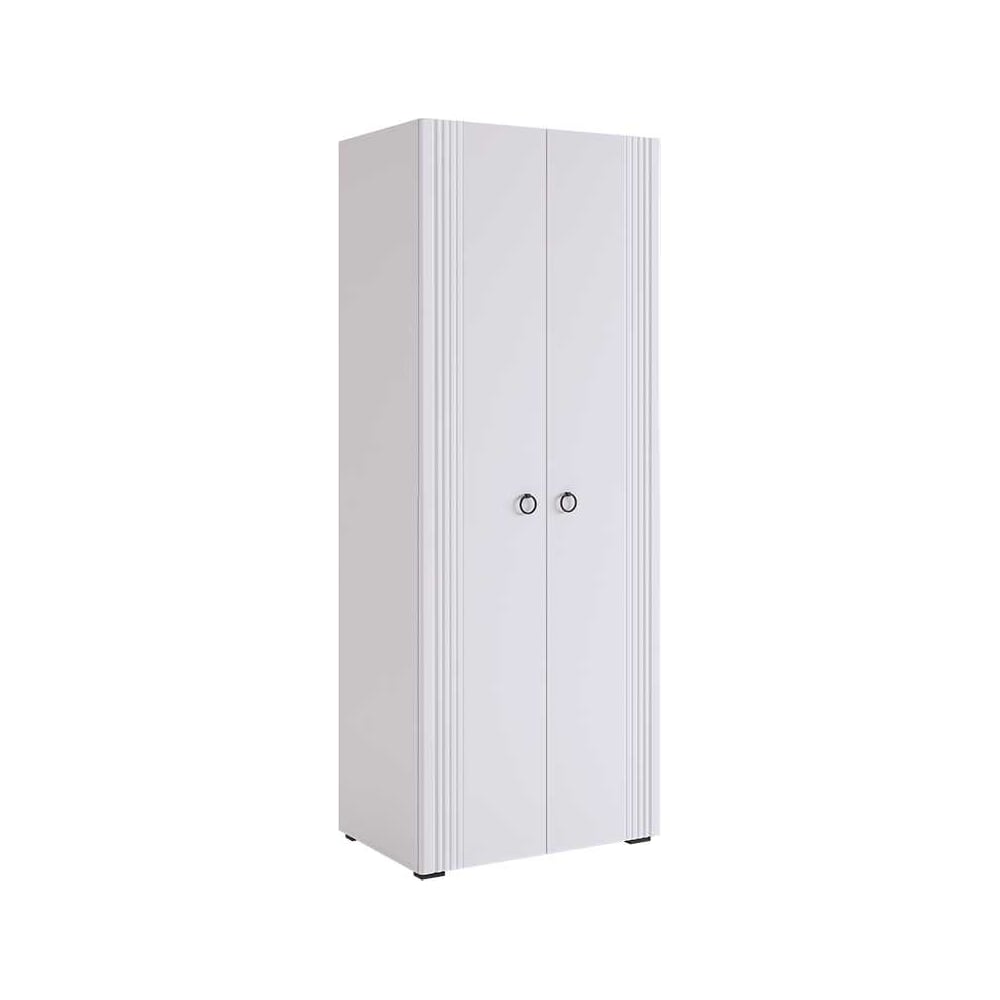 Изображение товара Шкаф двухдверный Ева 102.01 белое дерево/белый матовый UL.102-M.104.01.3101