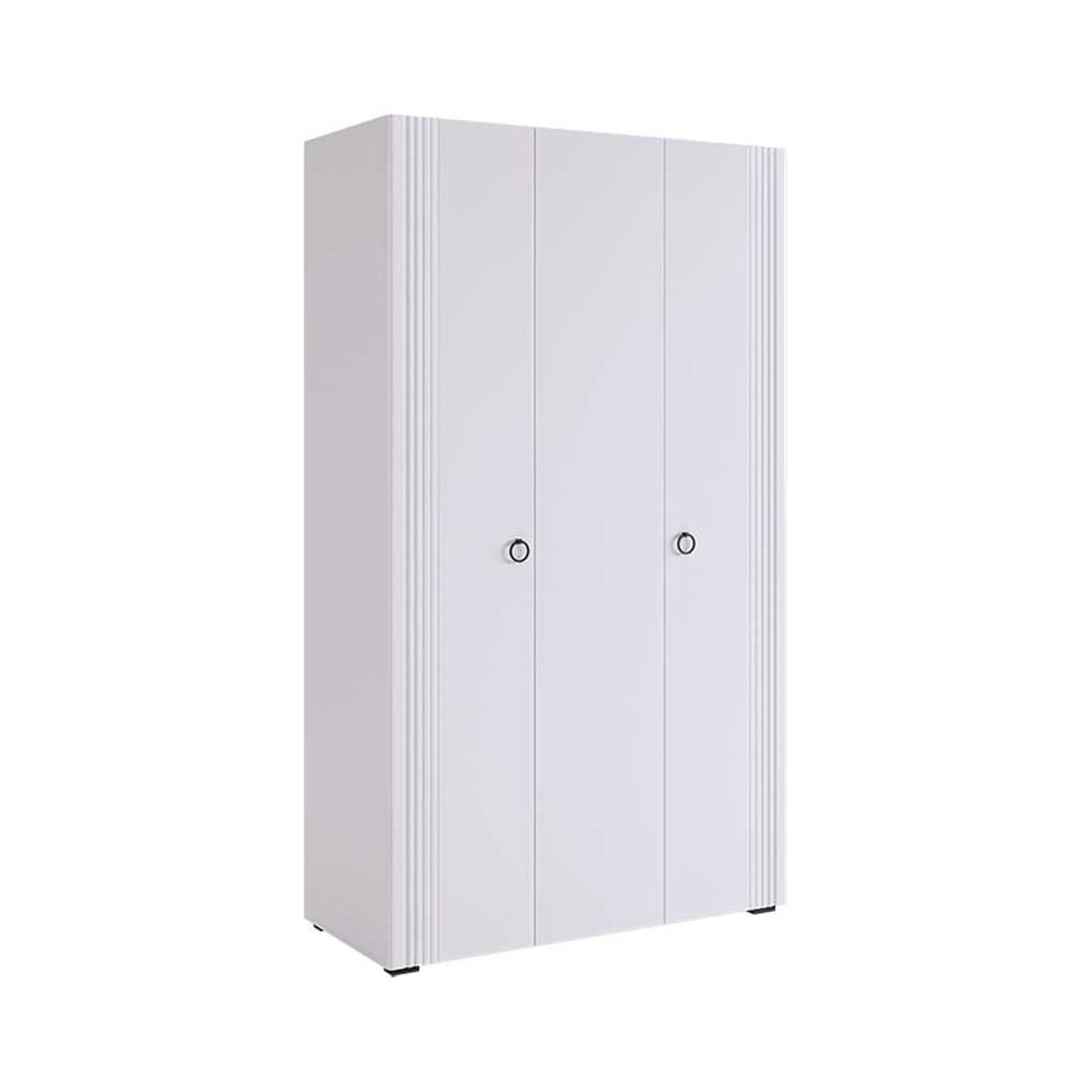 Изображение товара Шкаф трехдверный Ева 105.01 белое дерево/белый матовый UL.105-M.104.01.3101