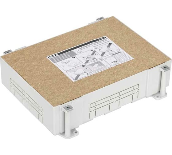 Изображение товара Монтажная коробка под люк в пол на 6 S-модулей Simon, глубина 80-130 мм, пластик G66