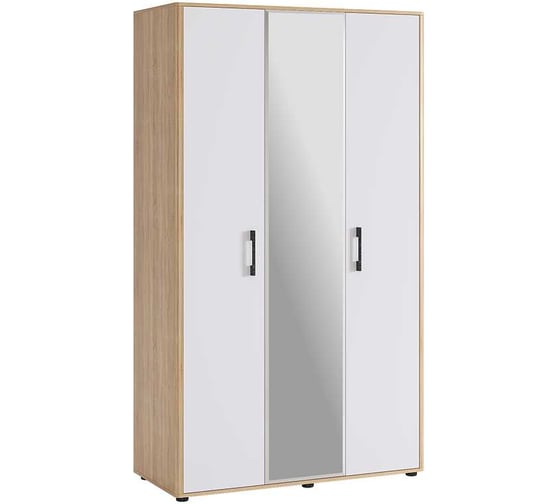 Изображение товара Шкаф трехстворчатый Зара 2 дуб сонома/белый SMZ-10.1623