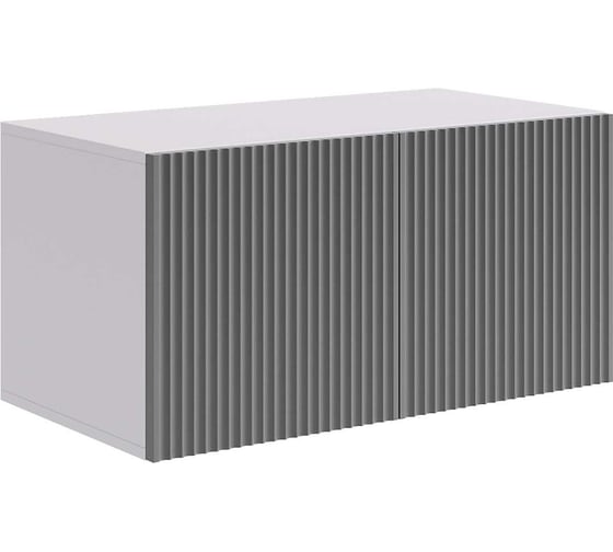 Изображение товара Антресоль двухдверная Зефир 118.01 белое дерево/серый эмаль UL.118-M.103.01.3263