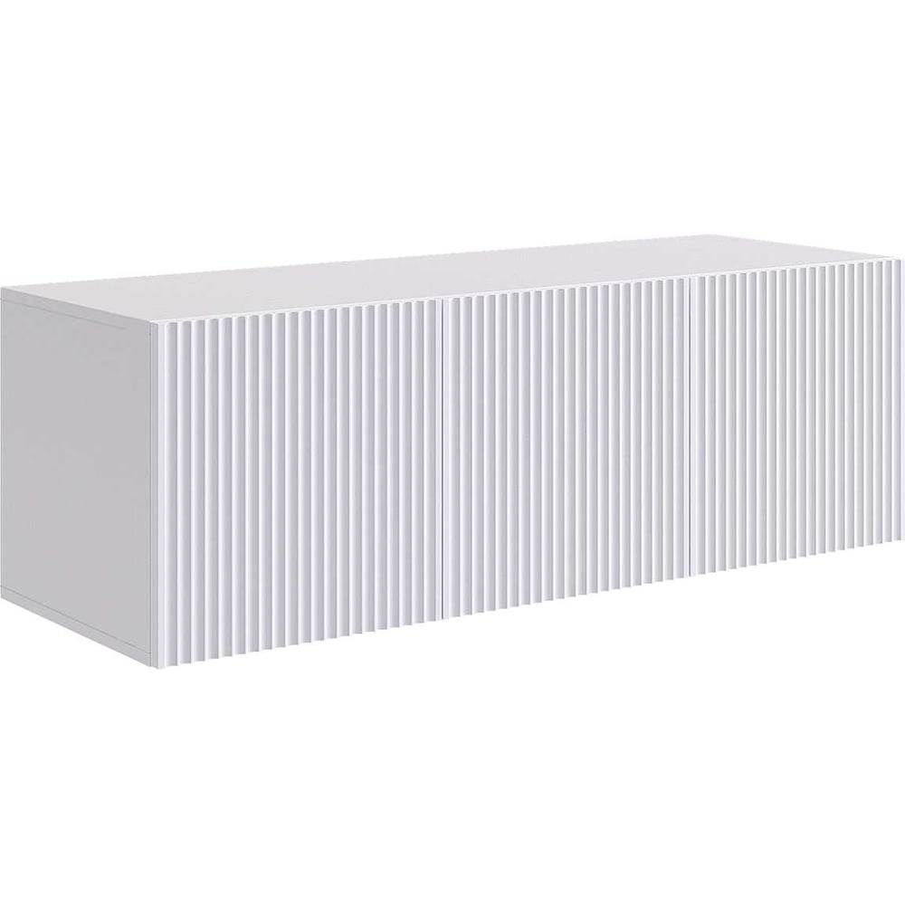 Изображение товара Антресоль трехдверная Зефир 119.01 белое дерево и белая эмаль, 400x1200x422 мм