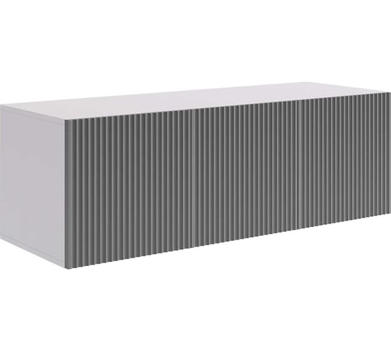 Изображение товара Антресоль трехдверная Зефир 119.01 белое дерево/серый эмаль UL.119-M.103.01.3263