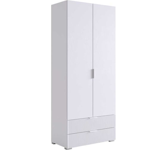 Изображение товара Шкаф двухдверный Зефир 120.01 белое дерево/белый эмаль UL.120-M.103.01.3262