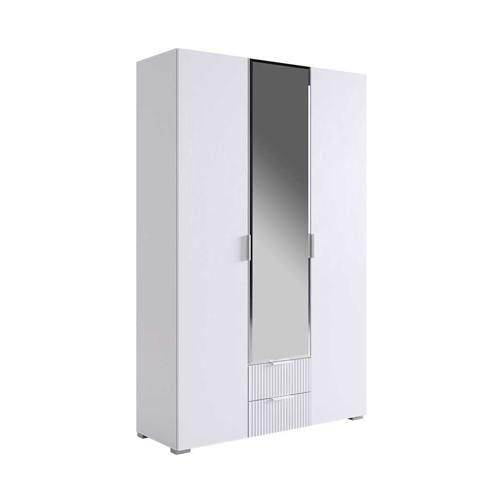 Изображение товара Шкаф трехдверный Зефир 109.02 белое дерево/белый эмаль