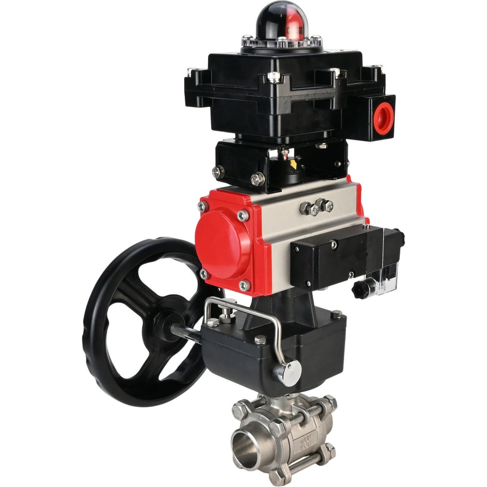 Изображение товара Кран шаровой DN.ru КШПП 316.200-ISO Ду25 Ру63 нержавеющая сталь