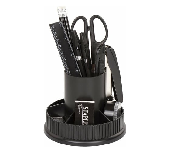 Изображение товара Канцелярский набор STAFF Раунд 13 предметов, круглое основание, вращающаяся конструкция 230745