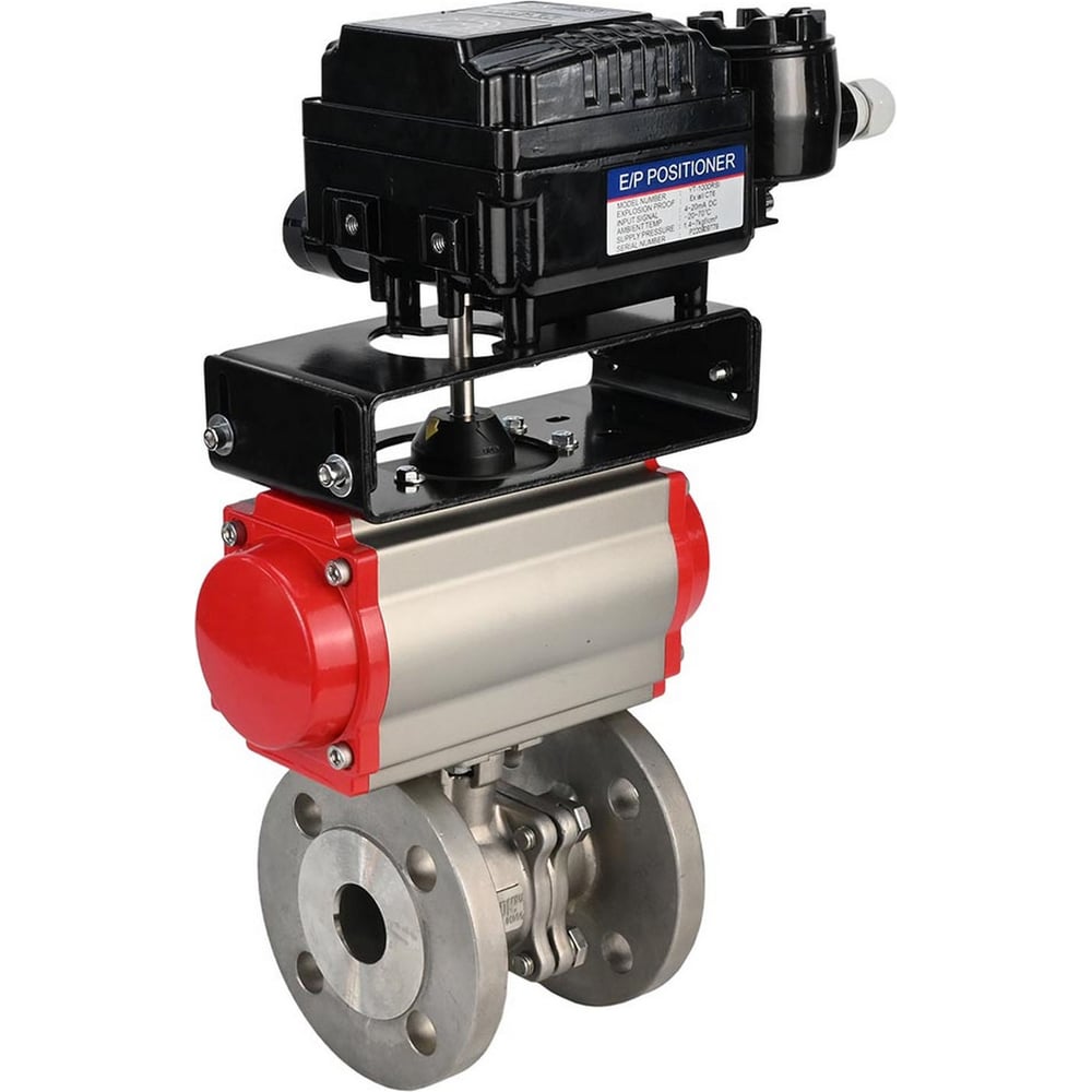 Изображение товара Шаровой кран DN.ru КШФП 316 200 Ду125 Ру16 с пневмоприводом