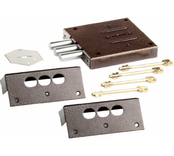 Изображение товара Накладной замок CERBER ЗНУ-М С1-М 116 полный комплект 2028