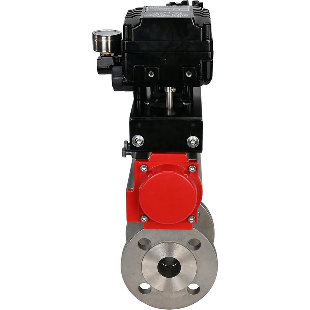 Изображение товара Шаровой кран DN.ru КШФП.316.200 Ду25 Ру40 с пневмоприводом, пневмопозиционером D160-09210