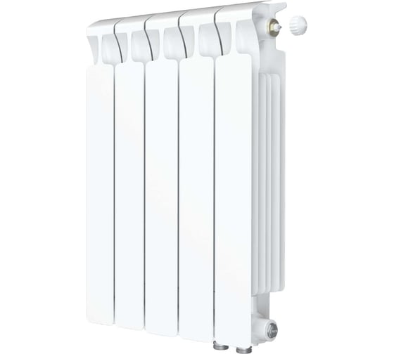 Изображение товара Биметаллический радиатор RIFAR MONOLIT Ventil 500 05 секц. нижн. прав. R-MN-500-05-VR