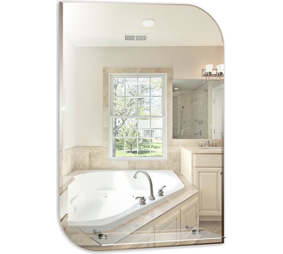 Изображение товара Зеркало mixline Каприз-Люкс 495х685 с полкой, с фацетом 525014