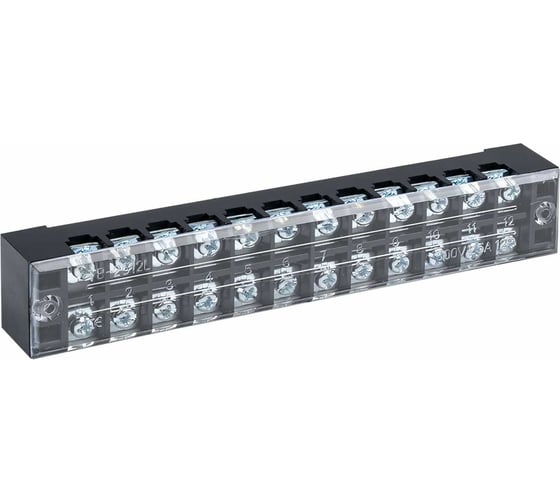 Изображение товара Клеммный терминал EKF до 2,5 мм2 25A 12 клеммных пар 25 шт. PROxima tb-2512