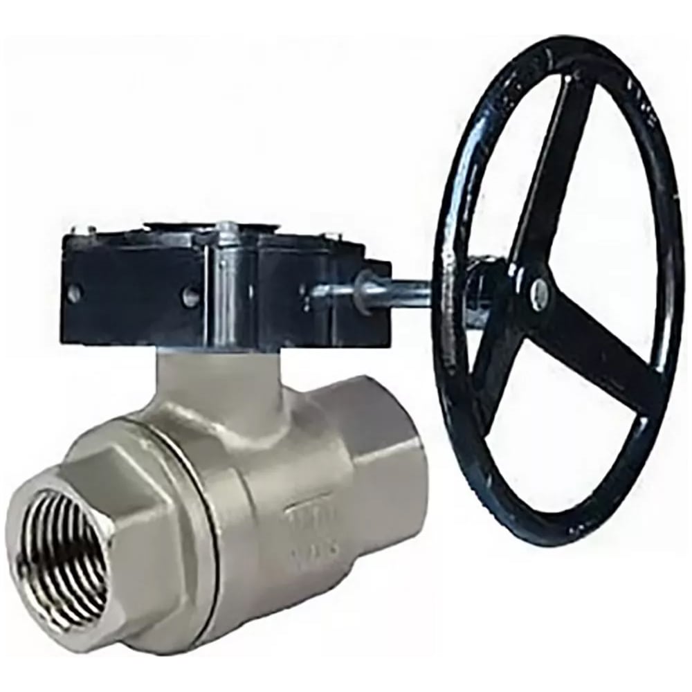 Изображение товара Кран шаровой DN.ru КШМП 316 230 ISO Ду50 Ру63 нержавеющая сталь