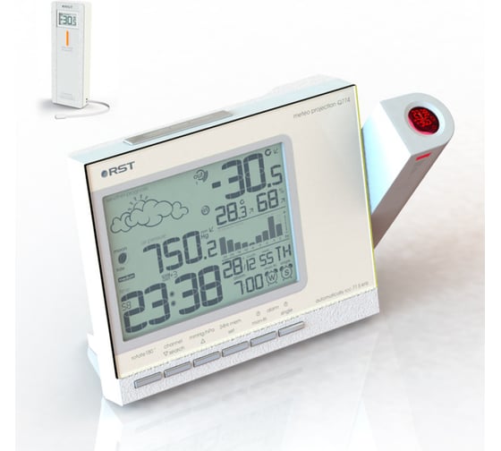 Изображение товара Проекционная метеостанция с дистанционным терморадиодатчиком RST RST32774