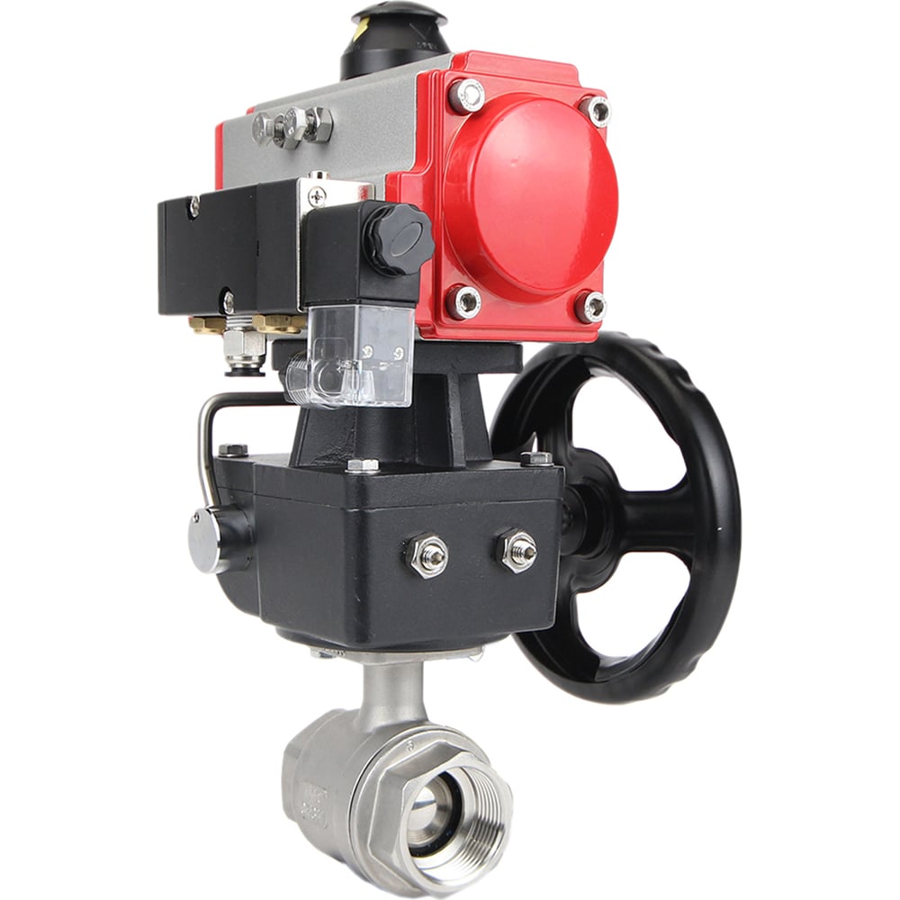 Изображение товара Кран шаровой DN.ru КШМП.316.230-ISO Ду50 Ру63 с пневматическим приводом