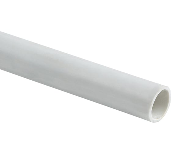 Изображение товара Гладкая жесткая труба EKF ПВХ, d20 мм, белая, 25 шт. 2 м EKF-Plast trg-20w-2m