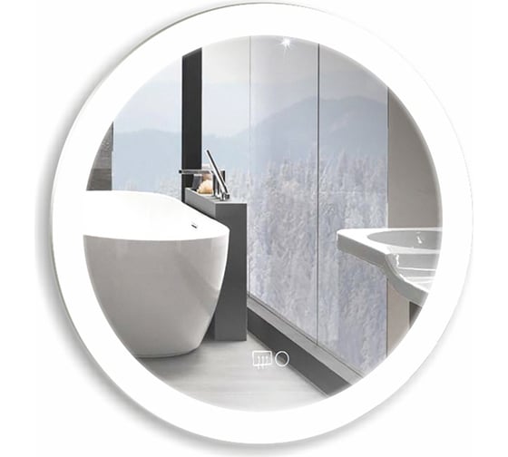 Изображение товара Зеркало mixline Перла-2 D770 сенсорный выключатель, светодиодная подсветка 542563