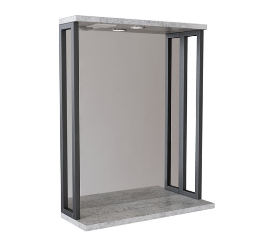 Изображение товара Зеркало Mixline БРУКЛИН 60 Бетон, с подсветкой, ЛДСП 543940