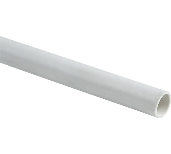 Изображение товара Труба гладкая ПВХ жесткая EKF d16 мм (25 шт. по 2 метра) серая EKF-Plast trg-16w-2m